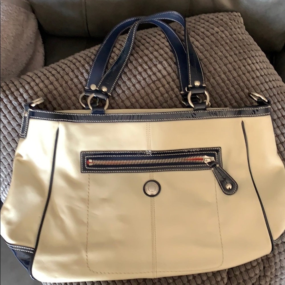 Leather coach bag